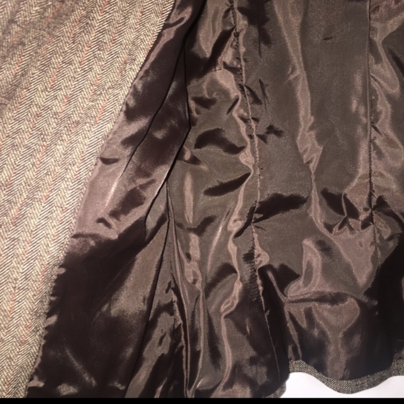 Spiegel Suit Tweed Jacket Brown Vintage Herringbone Size 4 - Picture 15 of 15